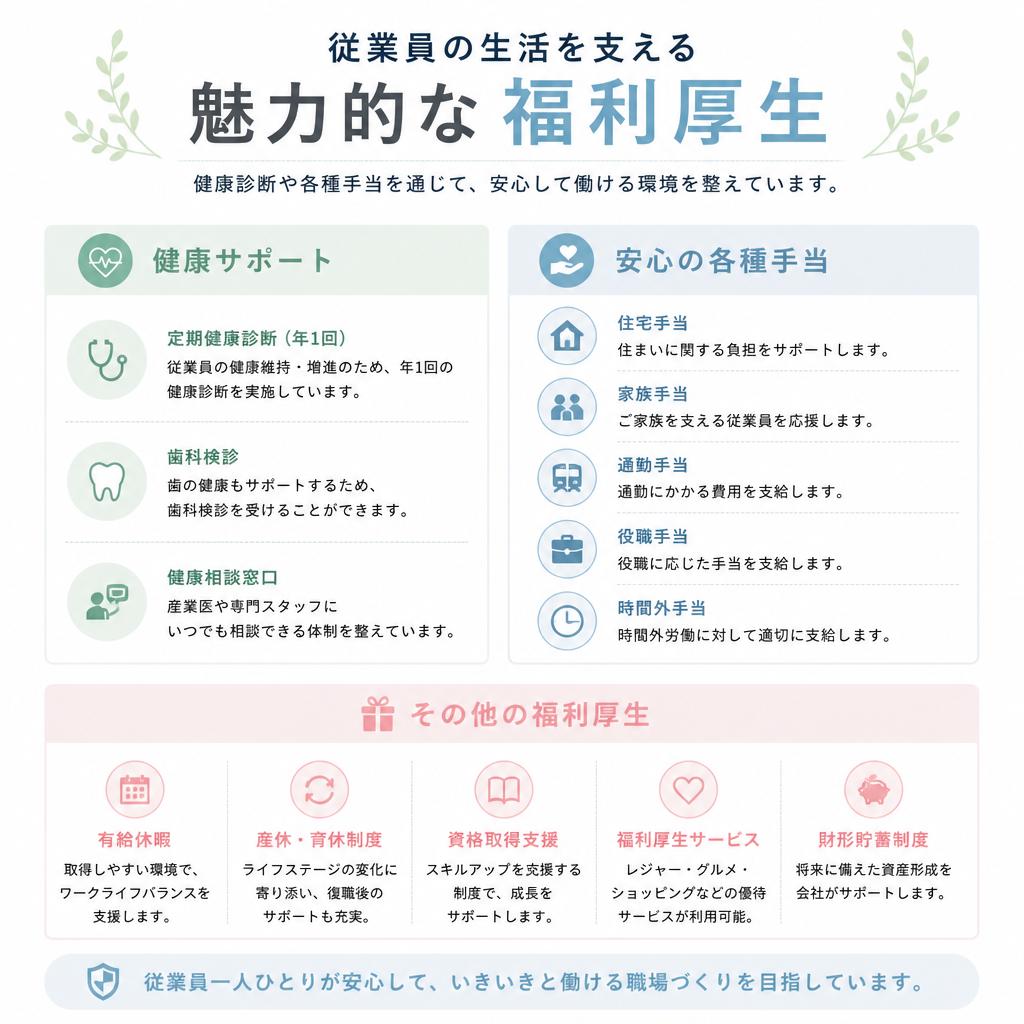 充実の福利厚生
