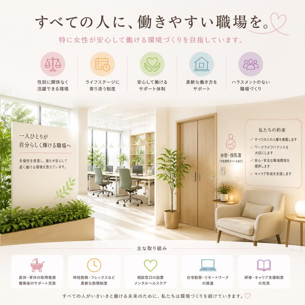 5. 女性の活躍を応援しています
