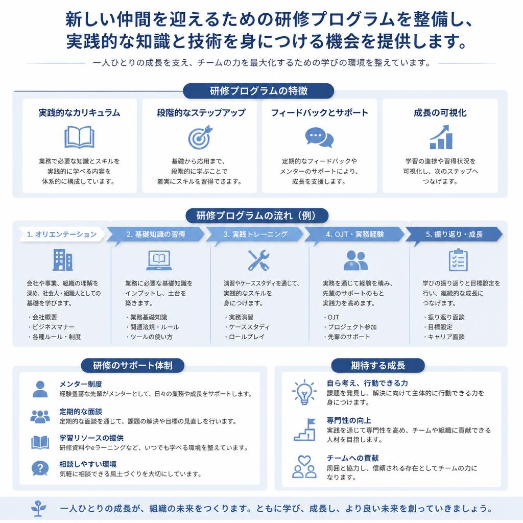 充実した研修制度