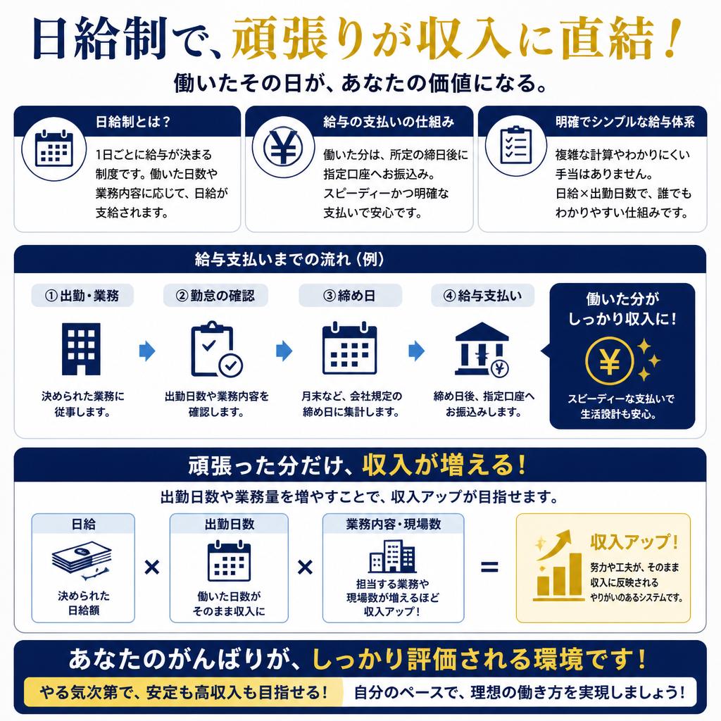安定した給与体系