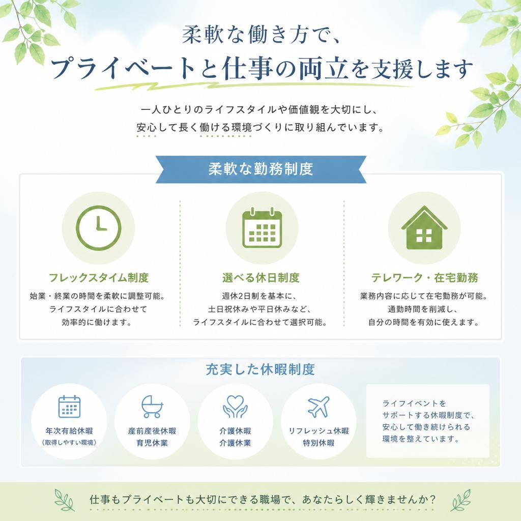 ライフスタイルに合わせた働き方
